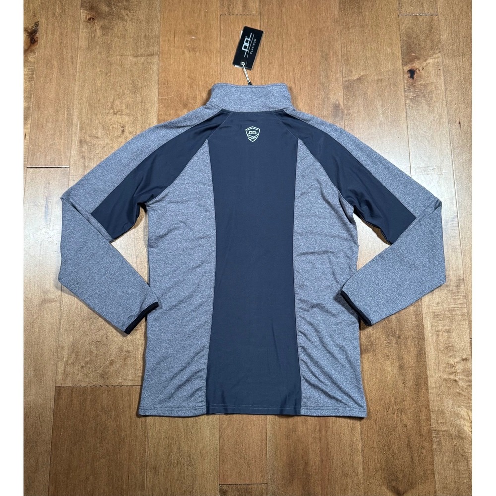 Horsewear Ireland AA Platinum Como Exercise Top Women's M Blue Mel 1/4 Zip (NWT) - Picture 2 of 8